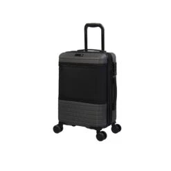 Attuned - 3pc Set (Charcoal) -IT Luggage Store 32772 UK16 2620 08CharcoalgreySSFrontpanel18.5in cc73793e 5431 4d3e 9d09 2e31a56c5461