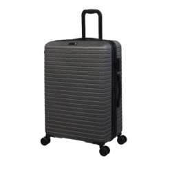 Attuned - 3pc Set (Charcoal) -IT Luggage Store 32772 UK16 2620 08CharcoalgreySSFrontpanel25in