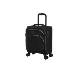 IT Luggage Trinary - 4pc Set (Black) -IT Luggage Store 32909 UK12 2875 08BlackSSFrontpanel15in
