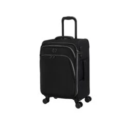 IT Luggage Trinary - 4pc Set (Black) -IT Luggage Store 32909 UK12 2875 08BlackSSFrontpanel19.4in