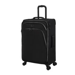 IT Luggage Trinary - 4pc Set (Black) -IT Luggage Store 32909 UK12 2875 08BlackSSFrontpanel25in