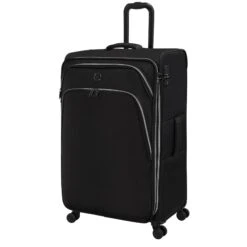 IT Luggage Trinary - 4pc Set (Black) -IT Luggage Store 32909 UK12 2875 08BlackSSFrontpanel29in