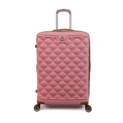 IT Luggage Indulging - 4pc Set (Flamingo Pink) 25 IT Luggage Indulging - 4pc Set (Flamingo Pink) -IT Luggage Store 32964 UK16 3039 08FlamingoPinkSSFrontpaneldirectly25in