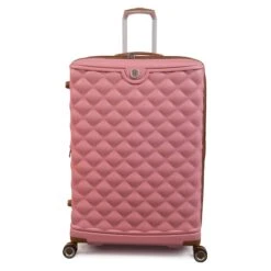 IT Luggage Indulging - 4pc Set (Flamingo Pink) 24 IT Luggage Indulging - 4pc Set (Flamingo Pink) -IT Luggage Store 32964 UK16 3039 08FlamingoPinkSSFrontpaneldirectly29in