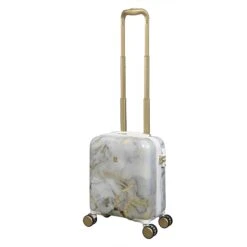 IT Luggage Sheen - Underseat (Gold Greyscale Marble) -IT Luggage Store 32980 UK16 2269B08GoldgreyscalemarbleSSFrontpanel14.7infullyextended 9e778825 dada 4e7e 9164 c1127c29b342