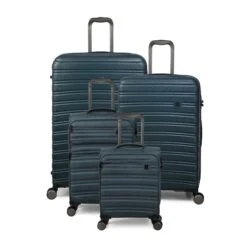 IT Luggage Fusional - 4pc Set (Mediterranean Green)