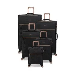 IT Luggage Bewitching - Medium (Black) 20 IT Luggage Bewitching - Medium (Black) -IT Luggage Store 33095 UK12 2686 08BlackSSFrontpaneldircetlyset2 c0c2329d b8b8 4ad0 b18e 7009a2060ef7