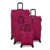 IT Luggage Trinary - 4pc Set (Viva Magenta) -IT Luggage Store 33167 UK12 2875 08Magentablush Vivamagenta SSFrontpaneldirectly2