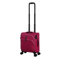 IT Luggage Trinary - Underseat (Viva Magenta) -IT Luggage Store 33167 UK12 2875 08Magentablush Vivamagenta SSFrontpanelwtihtrolleyextendedfully a60dc70b 2781 4ad4 8e62 92e0e1b21a70