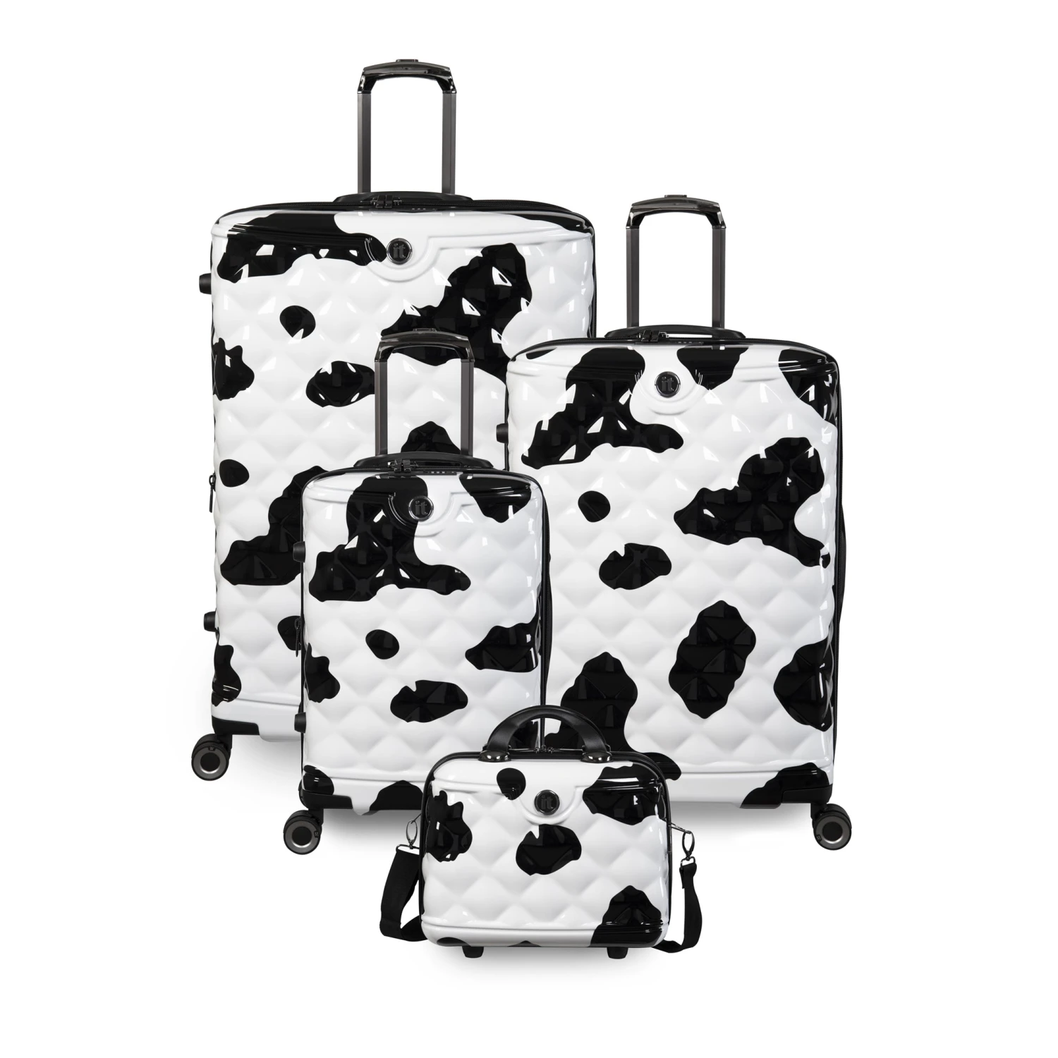 IT Luggage Indulging - 4pc Set (Moo Cow Print) 3 IT Luggage Indulging - 4pc Set (Moo Cow Print)
