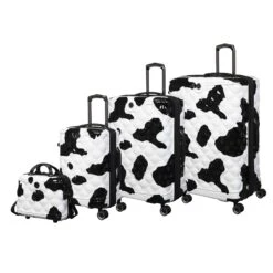 IT Luggage Indulging - Medium Plus (Moo Cow Print) -IT Luggage Store 33198 UK16 3039A08Moocowblack whiterepeatprintSSFrontpanelset2 3e152662 94ba 4587 bc32 b3c3f6475e6b