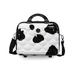 IT Luggage Indulging - 4pc Set (Moo Cow Print) 30 IT Luggage Indulging - 4pc Set (Moo Cow Print) -IT Luggage Store 33198 UK16 3039A15Moocowblack whiterepeatprintSSFrontpaneldirectly