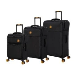 Simultaneous - Large (Black) -IT Luggage Store 33202 UK12 2900 08BlackSSFrontpanel 2ac2f874 e08d 47fe a958 922a1e08ff70