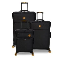Simultaneous - Large (Black) -IT Luggage Store 33202 UK12 2900 08BlackSSFrontpaneldirectlyset2 aa57dc83 9884 4dd8 a7ee edd88614a2e0