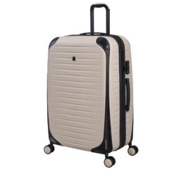 IT Luggage Lineal - 3pc Set (Oyster) -IT Luggage Store 61328 US16 2631 08OystergrayS821SSFrontpanel29.5in