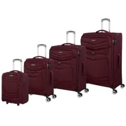 IT Luggage Intrepid - 4pc Set (Dark Red)