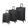 IT Luggage Lustrous - 3pc Set (Charcoal) -IT Luggage Store 61362 US12 2194 08CharcoalS561SSFrontpanelB
