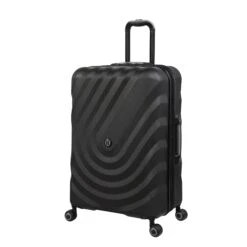 Eco-Pulse - 3pc Set (Black) -IT Luggage Store 61607 US16 3013E08BlackS001SSFrontpanel25in