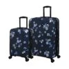 IT Luggage Sheen - 2pc Set (Pansies Floral Blue Depths) -IT Luggage Store 61665 US16 2269C08PansiesfloralbluedepthsP723SSFrontpanel
