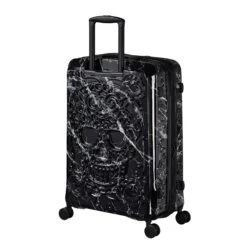 IT Luggage Candy Calavera - 4pc Set (Black Marble) -IT Luggage Store Candy Calavera 16 2918A back side view