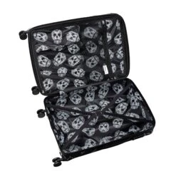 IT Luggage Candy Calavera - 4pc Set (Black Marble) -IT Luggage Store CandyCalavera16 2918AEmptyInteriorview