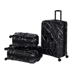 IT Luggage Candy Calavera - 4pc Set (Black Marble) -IT Luggage Store CandyCalavera16 2918AGroupC