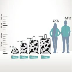 IT Luggage Indulging - 4pc Set (Moo Cow Print) 39 IT Luggage Indulging - 4pc Set (Moo Cow Print) -IT Luggage Store Indulging Moo Relative Size 4672c5c3 239c 4f21 b10b 8210764fec90