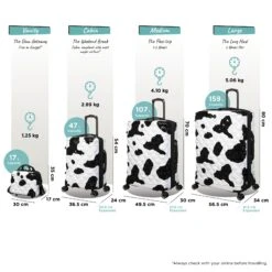 IT Luggage Indulging - 4pc Set (Moo Cow Print) 23 IT Luggage Indulging - 4pc Set (Moo Cow Print) -IT Luggage Store Indulging Moo set dims weights d090c1aa 3a53 495a b76b fcaaf108c911