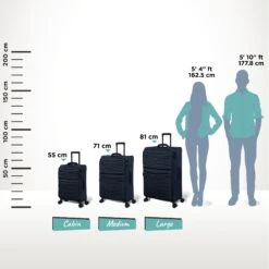 IT Luggage Precursor - Large (Dress Blues) -IT Luggage Store Precursor Blue Relative Size dca01b0b 8e44 4e58 ad69 7d0d01591d8d