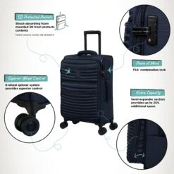 IT Luggage Precursor - Cabin (Dress Blues) -IT Luggage Store Precursor Cabin Blue Infographic