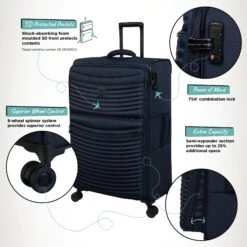 IT Luggage Precursor - Large (Dress Blues) -IT Luggage Store Precursor Large Blue Infographic