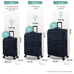 IT Luggage Precursor - Large (Dress Blues) -IT Luggage Store Precursor set blue dims weights d78fd757 fdf3 4763 b413 f44ceb45057d