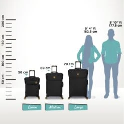 Simultaneous - Medium (Black) -IT Luggage Store Simulataneous Blk Relative Size 06bd03ff 9abc 449d 8596 ff292b2abbec