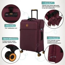 Simultaneous - Medium (French Port) -IT Luggage Store Simultaneous Med French Port Infographic