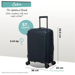 IT Luggage Spontaneous - Cabin (Blueberry) -IT Luggage Store Spontaneous Cabin blueberry dims weights