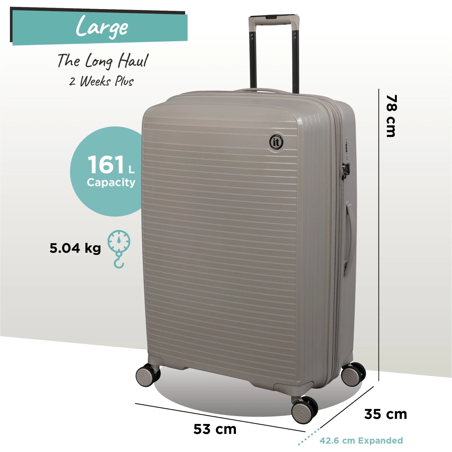 IT Luggage Spontaneous - Large (Feather Grey) 13 IT Luggage Spontaneous - Large (Feather Grey) - Image 11