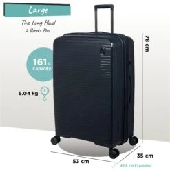 IT Luggage Spontaneous - Large (Blueberry) -IT Luggage Store Spontaneous Large blueberry dims weights