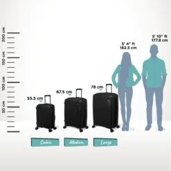 IT Luggage Spontaneous - Cabin (Black) 27 IT Luggage Spontaneous - Cabin (Black) -IT Luggage Store Spontaneous Set Blk Relative Size b07f146d 1d17 4b5e b84c 106915d5cf13